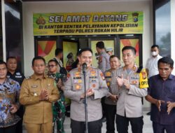 Resmikan Kantor Pelayanan Terpadu Polres Rohil, Kapolda Riau Irjen Iqbal : Strategi Harus Berorientasi Pada Pelayanan Publik
