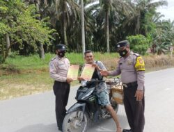 Sebarkan Maklumat Kapolda Riau, Polsek Kerumutan Larang Bakar Hutan dan Lahan
