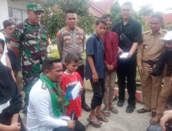 Bersama Bupati, Kapolsek Bandar Sei Kijang Hadiri Penyerahan Bantuan Anak Yatim dan Piatu
