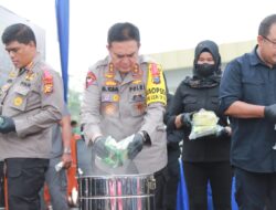Polda Riau Musnahkan Barang Bukti Narkoba, Irjen Iqbal Tegaskan Tidak Akan Berhenti Berantas