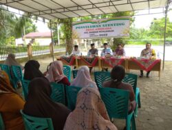 Eratkan Silaturahmi, Polsek Bunut Hadiri Penyuluhan Sunting di Desa Angkasa