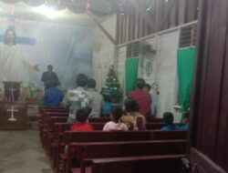 Pada Malam Hari, Polsek Teluk Meranti PAM di Tempat Ibadah Gereja GGP