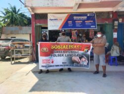 Larang Warga Lakukan Pungli, Polsek Langgam Gelar Sosialisasi