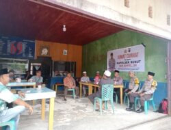 Dengarkan Keluhan dan Saran, Kanit Binmas Polsek Bunut Gelar Kegiatan Jum’at Curhat
