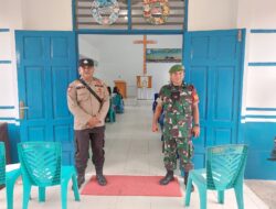 Pastikan Kondusif, Polsek Bunut Lakukan Pengamanan di Sejumlah Gereja Wilayah Hukumnya