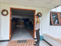 Sejumlah Gereja, Polsek Langgam Gelar Pengamanan