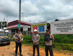 Personil Polsek Ukui Berikan Edukasi dan Sosialisasi ke Satuan Pengamanan