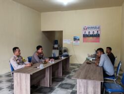 Bertandang ke Panwaslu Kecamatan Kerumutan, Ini Kata Kapolsek Kerumutan