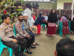 Polsek Bunut Ini Melayat ke Rumah Warga Binaan