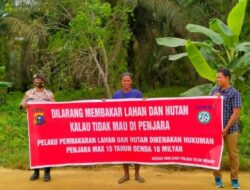 Cegah Karhutla, Polsek Teluk Meranti Gencar Patroli