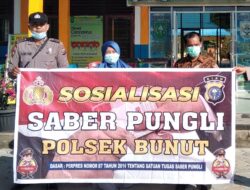 Polsek Bunut Edukasi Masyarakat Larangan Pungutan Liar