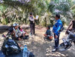 Cegah Kebakaran Hutan dan Lahan di Wilayahnya, Polsek Ukui Sebarkan Maklumat Kapolda Riau