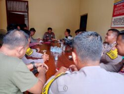 Pimpin Anev Bulanan, Kapolsek Kerumutan : Tingkatkan Kinerja Dan Pelayanan Masyarakat