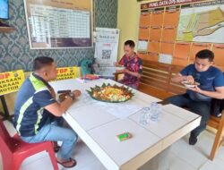 Bentuk Peduli, Kapolsek Teluk Meranti Rayakan Ultah Anggotanya