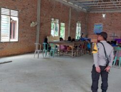 Jaga Kondisi di Tempat Ibadah, Polsek Pangkalan Lesung Giat Patroli di Gereja