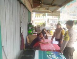 Polsek Langgam Himbau Warga Taat Prokes