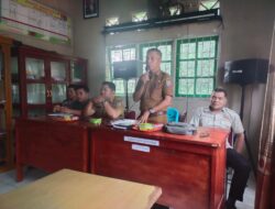 Jaga Silaturahmi, Polsek Bunut Hadiri Musrenbang di Desa Lubuk Mas