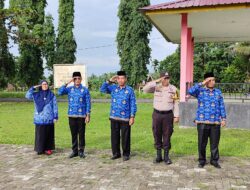 Peringatan HKN, Polsek Bunut Ikuti Upacara di 2 Kecamatan