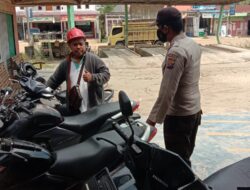 Polsek Langgam Berikan Himbauan Saat Operasi Yustisi