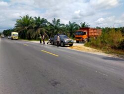 Giat Rutin, Polsek Pangkalan Lesung Lakukan Patroli Cegah Lakalantas