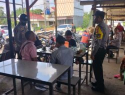 Polsek Pangkalan Lesung Sampaikan Himbauan Kamtibmas