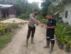 Polsek Ukui Sebarkan Maklumat Kapolda Riau Terkait Antisipasi Karhutla