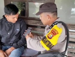 Pelayanan Masyarakat, Polsek Bunut Sosialisasi Aplikasi Lapor Sibono Kepada Warga Binaan