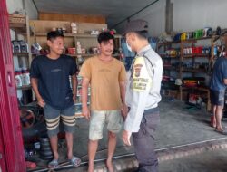 Giatkan Operasi Yustisi, Polsek Langgam Berikan Teguran Pelanggar Prokes