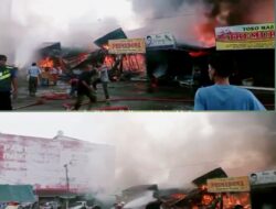 Pasar Cik Puan Dilalap si jago Merah, Ratusan Kios Ludes Terbakar