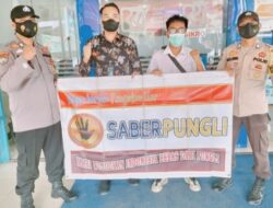Sambangi Objek Vital, Polsek Pangkalan Lesung Sosialisasi Saber Pungli