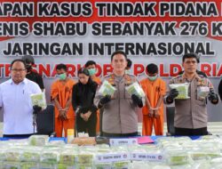 Terbesar Dalam Sejarah, Polda Riau Berhasil Amankan 276 Kg Sabu dan Bekuk 5 Orang Pelaku
