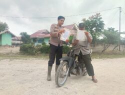Polsek Ukui Patroli di Daerah Rawan dan Sosialisasi Pencegahan Karhutla Secara Intensif