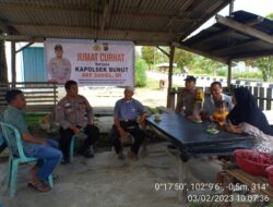 Polsek Bunut Dengarkan Keluhan Warga Kelurahan Pangkalan Bunut Dalam Program Jumat Curhat