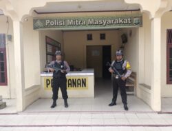 Pastikan Kondusif, Personel Polsek Kerumutan Siaga Untuk Amankan Mako