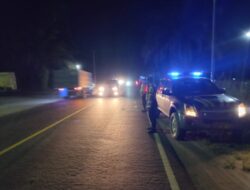 Tingkatkan Keamanan, Polsek Pangkalan Lesung Patroli Blue Light di Wilayah Hukumnya