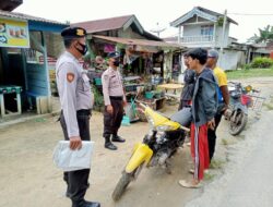 Dekat Dengan Masyarakat, Personil Polsek Kerumutan Lakukan Patroli Dialogis
