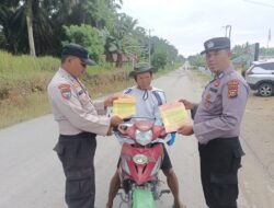 Sebarkan Maklumat Kapolda Riau, Polsek Kerumutan Larang Warga Bakar Hutan dan Lahan