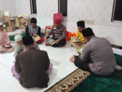Tingkatkan Keimanan, Polsek Teluk Meranti Gelar Magrib Mengaji Harmoni
