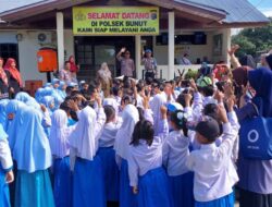 Terima Kunjungan TK Se-Kecamatan Bunut, Kapolsek Sampaikan Ini