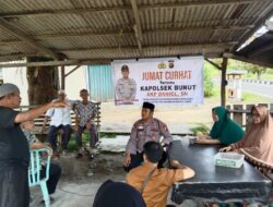 Polsek Bunut Gelar Jumat Curhat di Warung Warga Kelurahan Pangkalan Bunut