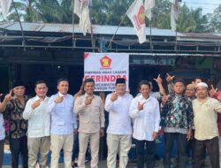 Serahkan SK PAC Gerindra Bangun Purba, Budiman Lubis Disambut Ratusan Warga