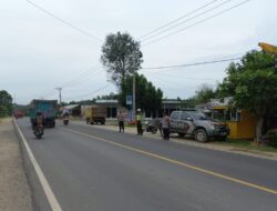 Polsek Pangkalan Lesung Patroli di Jalan Lintas Cegah Lakalantas