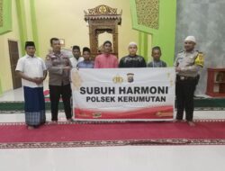 Bersama Jamaah, Polsek Kerumutan Gelar Subuh Harmoni di Masjid Al-Ikhlas