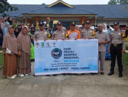 Ditaja SMAN I Bunut, Polsek Bunut Hadiri Kegiatan Peringatan Hari Sampah Nasional