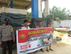 Cegah Adanya Pungli, Polsek Langgam Sosialisasi Saber Pungli Secara Rutin