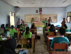 Sosialisasi Penerimaan Polri, Polsek Pangkalan Lesung Berikan Kepada Siswa SMA Sederajat