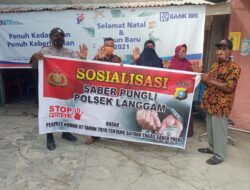 Ajak Masyarakat Hindari Pungutan Liar, Polsek Langgam Rutin Sosialisasi Saber Pungli