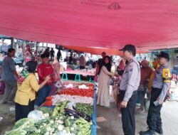 Polsek Bunut Monitoring dan Update Harga Bapokmas