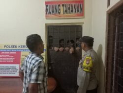 Pastikan Dalam Keadaan Sehat, Personil Polsek Kerumutan Cek dan Kontrol Tahanan