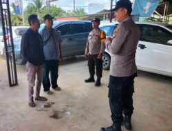 Akhir Pekan, Polsek Pangkalan Leung Ajak Masyarakat Untuk Tertib Kamtibmas